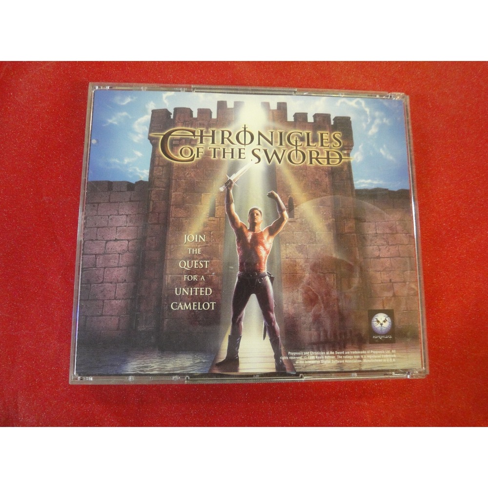 Vintage PC game Chronicals of the sword jion the quest for united camelot 2 disc